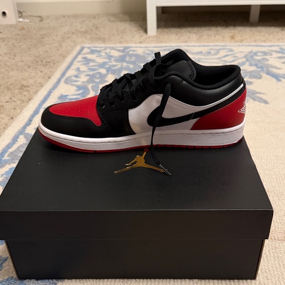 Other - Air Jordan Black Red White Sneakers